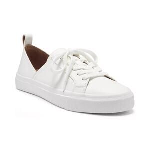 Lucky Brand Dansbey Shoes White Leather Lace-Up Low Top Sneakers Size 8.5
